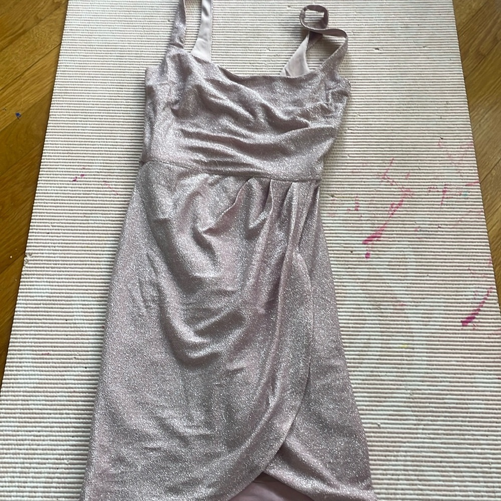 Pink Glitter Mini Dress